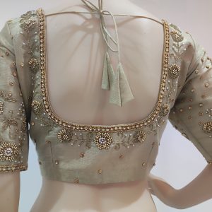 Maggam Work Blouse - Dull Gold